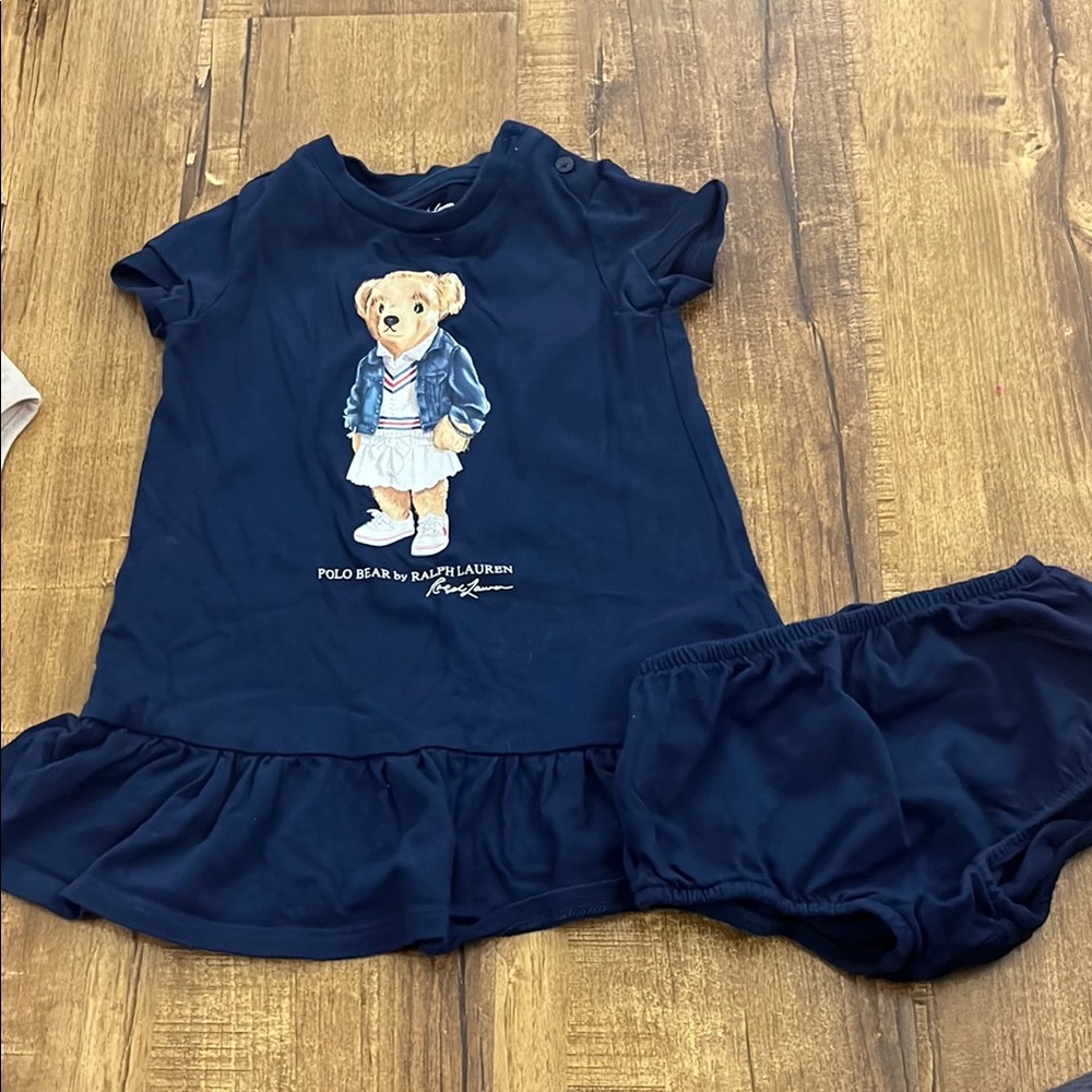 Polo by Ralph Lauren Baby Girl Navy Dress